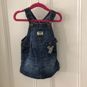 OshKosh overall denim skirt 24M